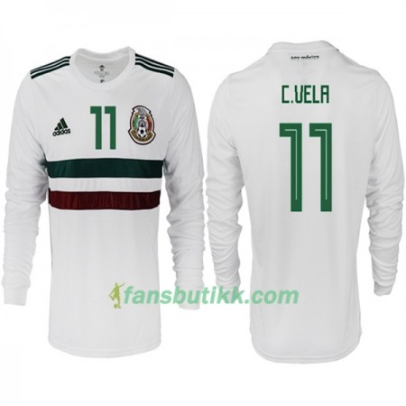 Fotball-VM 2018 Mexico drakt C.VELA 11 Bortetrøye Langermet